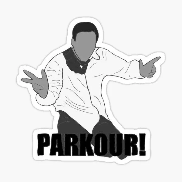 Office Parkour Meme Stickers and Merchandise image 3